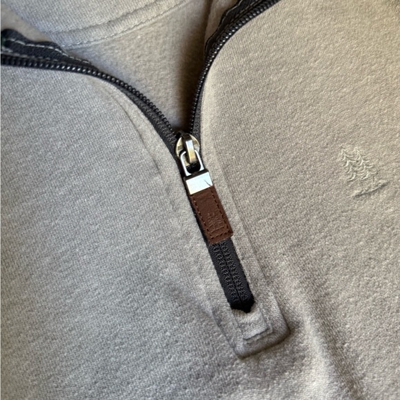 G.H. Bass & Co. Sweater Men’s Size Large 1/4 Zip Gray Pullover - Picture 4 of 9